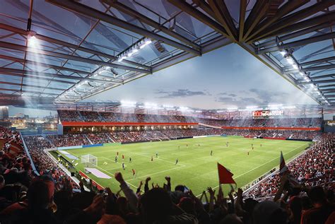 First Look Design For Proposed Professional Soccer Stadium In St
