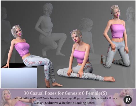 Iv Casual Poses For Genesis 8 Females Daz 3d