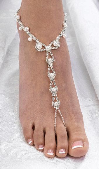 So easy to do, and if you search beach barefoot sandals online, you will find that they. 2019 Sexy Rhinestone Beach Wedding Pearl Barefoot Sandals ...