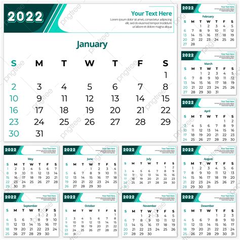 2022 Calendar Design Template Download On Pngtree