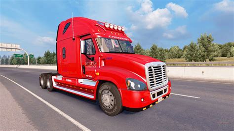 skin states logistics na freightliner cascadia  american truck simulator