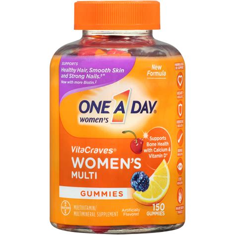One A Day Womens Vitacraves Multivitamin Gummies Supplement With