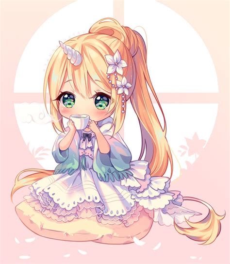 Video Commission Flower Tea Time By Hyanna Natsu Chibi Anime