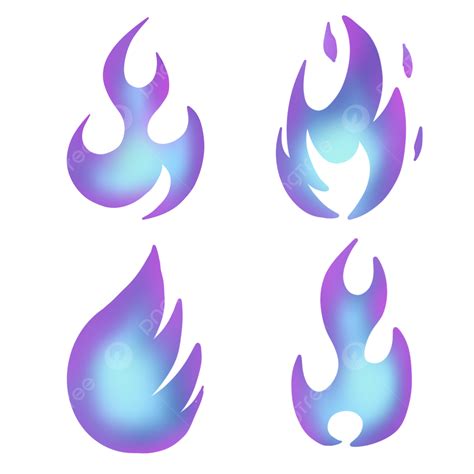 Blue And Purple Fire