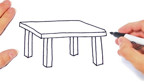 Table Drawing Easy For Kids Easy Drawing Ideas For Cool Things To