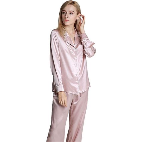 22 momme full length silk pajamas set with trimming