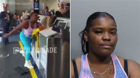 mother in miami airport hurls computer at american airlines worker
