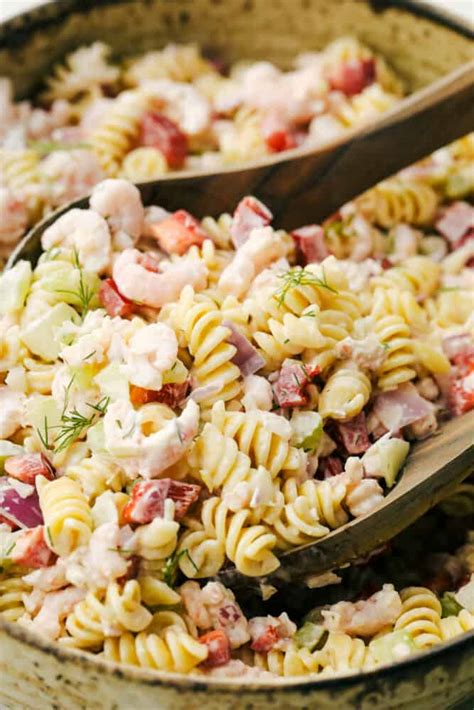 Creamy Shrimp Pasta Salad Recipe Blogpapi