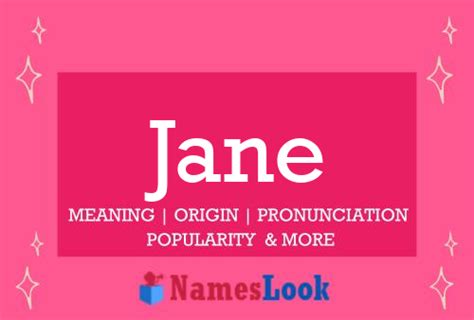 Jane Meaning Origin Pronunciation And Popularity