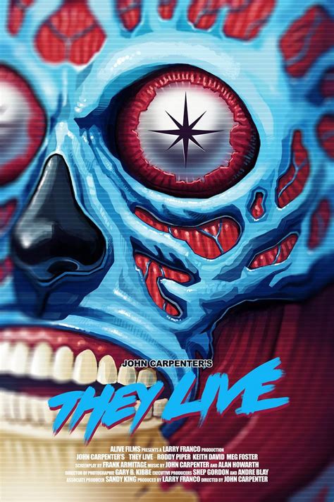 They Live (1988) [1000 x 1500] | Horror posters, Movie poster art, Movie art