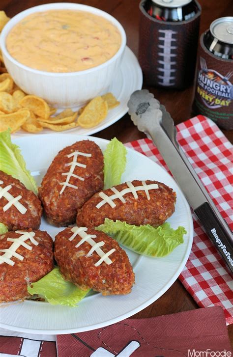 Football Mini Meatloaf Recipe Easy Football Party Food Mom Foodie