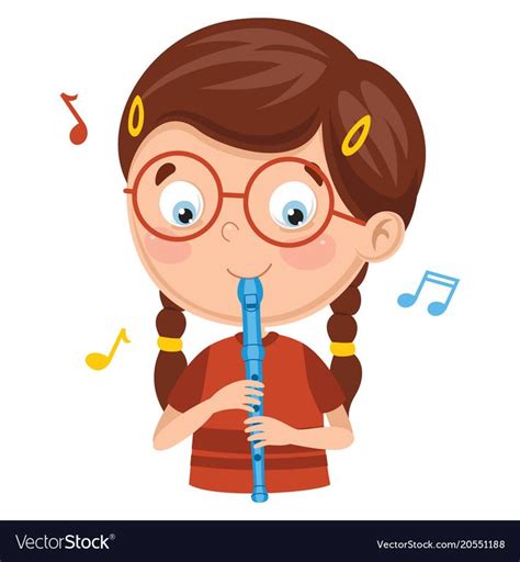 Kid Playing Flute Download A Free Preview Or High Quality Adobe