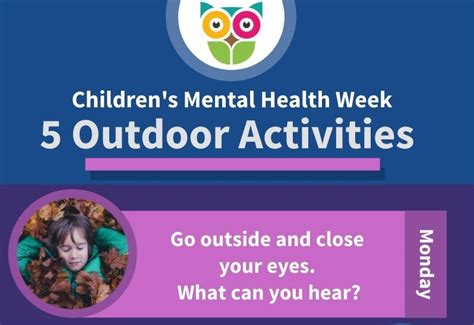Please add the dates to your calendar and sign up for email alerts for the latest children's mental health week news, and to be the first to hear. Children's Mental Health Week 2021 | Teach Outdoors