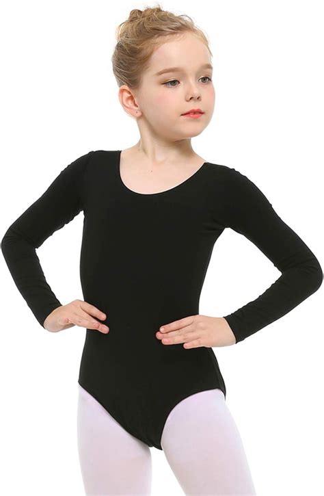 Stelle Girls Long Sleeve Team Basic Leotard Ballet Dance Gymnastics Clothing