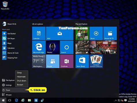 Restart Computer In Windows 10 Tutorials