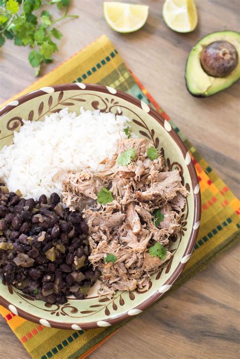 The slow cooker works to make the lean chicken and whole black beans in this recipe incredibly tender and juicy. This Slow Cooker Cuban Pork with Black Beans and Rice is a ...