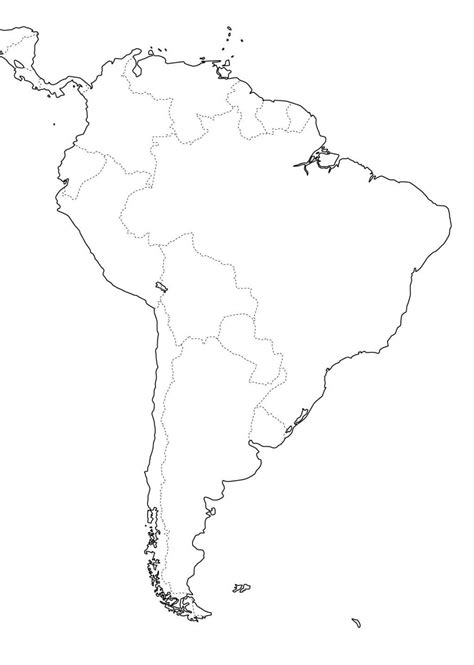 Mapa De América Del Sur Paises Y Capitales De Sudamérica Descargar