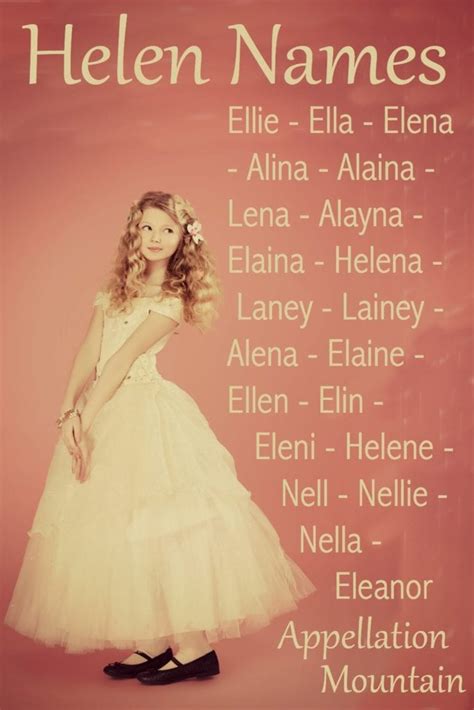 Helen Names Elena Helene And Nell Appellation Mountain