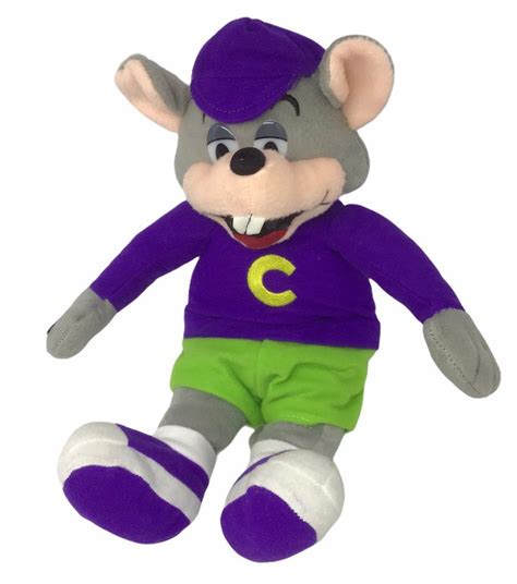 Chuck E Cheese Mouse Plush 13 Purple Green Toy Animal Pizza 2012