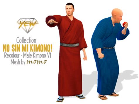 Am No Sin Mi Kimono Jealoucy Amarillo Sims Mods Sims 4 Clothing