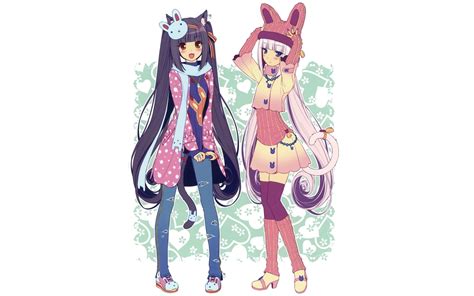 Wallpaper Illustration Nekomimi Anime Girls Cartoon Toy Sayori