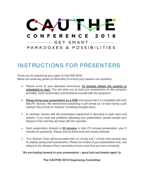 Instructions For Presenters Scheduled To Start This Will Allow You To