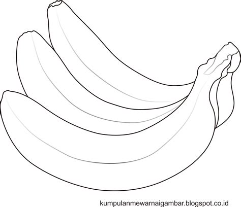 Dunia Mewarnai Gambar Mewarnai Gambar Pisang