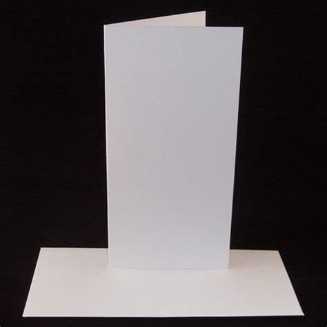 Dl White Greeting Card Blanks With Envelopes