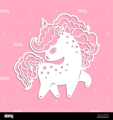 Cute Unicorn Stencil