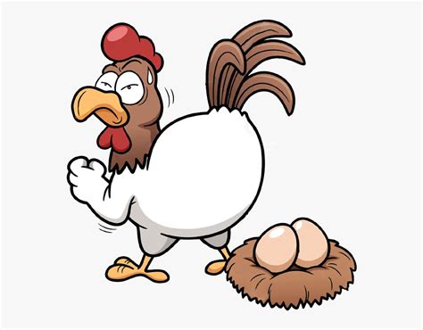 Hen Clipart Chicken Lay Egg Cute Borders Cartoon Chicken And Egg My