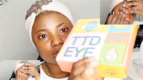 Ttdeye Coloured Contact Lenses Unboxing Reviewtry On Haul Youtube
