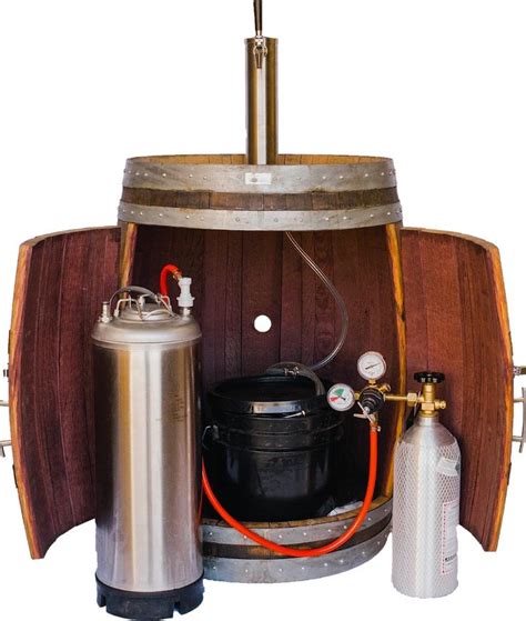 Handcrafted Wine Barrel Kegerator From Eco Friendly Digs Wine Barrel