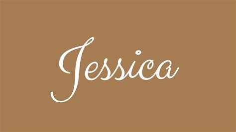 Learn How To Sign The Name Jessica Stylishly In Cursive Writing Youtube