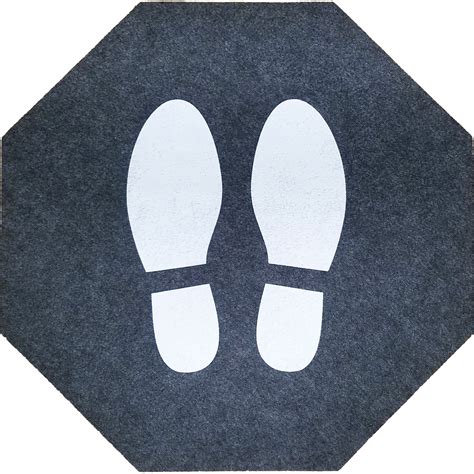Ma Matting Stick And Stand Shoe Print Floor Mat Adhesive Pictogram