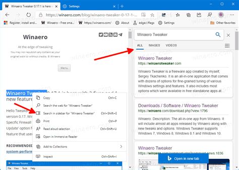 Microsoft Edge Canary Has Received Sidebar Search