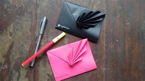 Easy Origami Envelope No Scissor No Glue Designed Youtube
