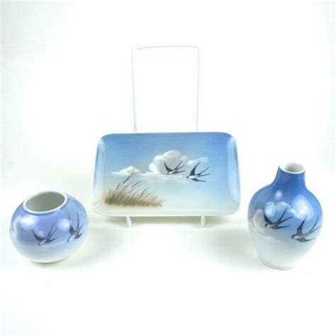 A Collection Of Royal Copenhagen Swallow Porcelain Comprising Of Two