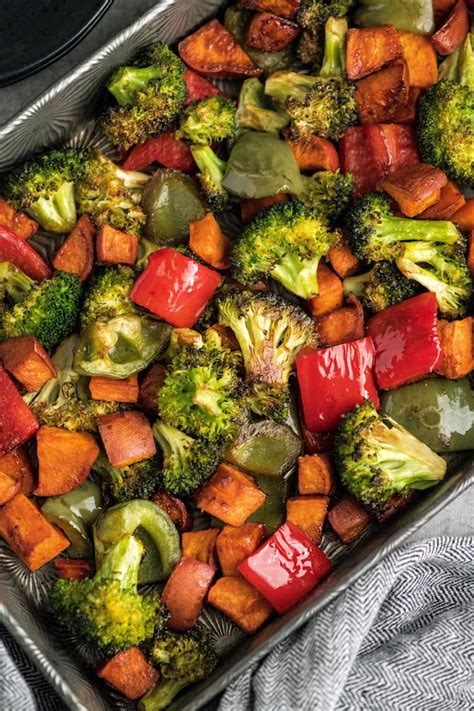 Baking potatoes have tough skin. Balsamic Roasted Vegetables - JoyFoodSunshine