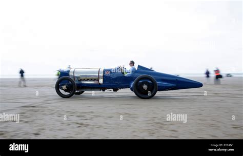 Sunbeam 350 Hp Commemorative Run At Pendine Sands July 2015 Driven By