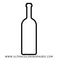 Wine Bottle Coloring Page Ultra Coloring Pages