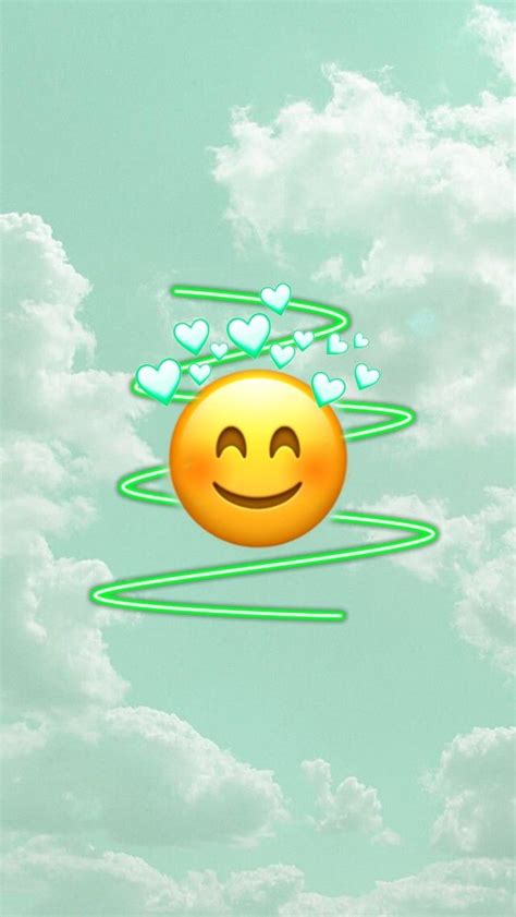 Aesthetic Teal Greeb Emoji Wallpaper Emoji Wallpaper Emoji Wallpaper