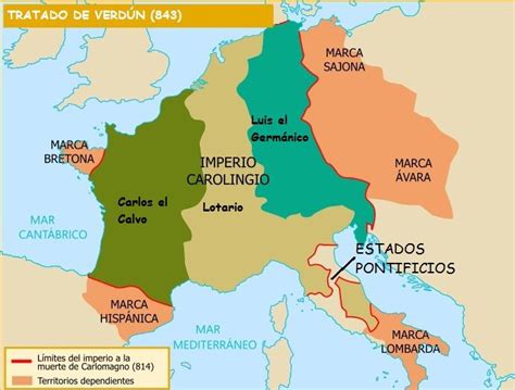 Tema 1 La Alta Edad Media Mapas Históricos Historia Medieval