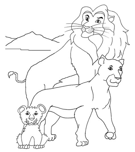 African Big Five Coloring Pages