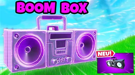 So Spielt Man Die Neue Boom Box In Fortnite Youtube