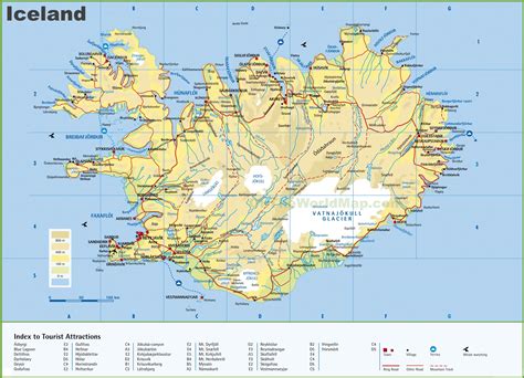 Iceland Map With Cities Cities And Towns Map