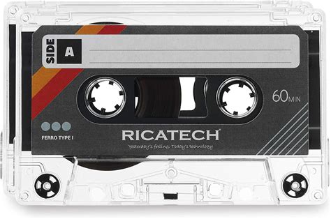 Blank Cassette Tape, 60 Minutes Recording Time, Transparent Box Packaging - cavo.ae