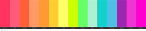 15 Rainbow Color Palette Colors Palette Colorswall