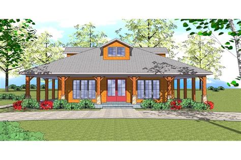 Use 2×4 lumber for the porch rafters. Southern House Plan #155-1008: 2 Bedrm, 1225 Sq Ft Home ...