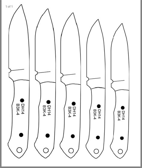 Online archive of hundreds of knives drawings by jay fischer. Pin by Kozma on Knive templates | Knife template, Knife, Knife patterns