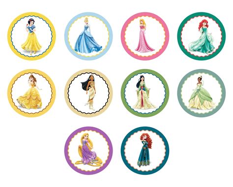 10 Best Disney Princess Cupcake Toppers Free Printables